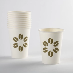 Kaffe Beger 24cl/8oz Komposterbar 300g/PLA 1000 stk